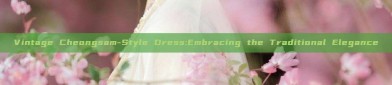 Vintage Cheongsam-Style Dress:Embracing the Traditional Elegance
