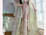 The Splendor of a Horseface Skirt:Purple Embroidery with Gold Threads