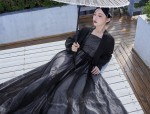 The Elegance of a Hanfu纱裙女子，传统与时尚的完美融合