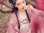 The Charm of Girls Cheongsam with Checkered Patterns