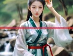 The Enchantment of Rose-Patterned Cheongsam Skirt