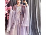 Splendor of the Hanfu:A Red Chest-Length Robe with a Skirt Length of 12 Meters