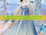 The Splendid Ming-Style Hanfu with Square-Collared and Patch-Worked Robes