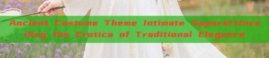 Ancient Costume Theme Intimate Apparel:Unveiling the Erotica of Traditional Elegance
