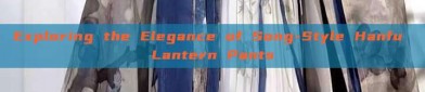 Exploring the Elegance of Song-Style Hanfu Lantern Pants