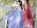 Veiled Elegance:The Ancient Charm of Hanfu with a Silk面纱