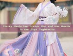 Summer in a Blooming Cheongsam Princess Dress for Little Girls