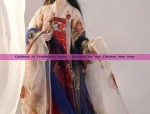 Children in Traditional Hanfu Costumes for the Chinese New Year