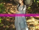 Original Hanfu Womens Jin-Style Cross-Laced Waisted Skirt with Qiqiao Ru-Qun