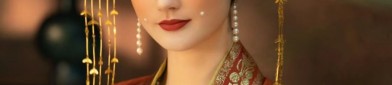 Qiu Jingyis Hanfu Style:Red Zhaoyuans Enchantment
