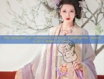Ethereal Beauty of the Little Girl in Traditional Hanfu Robe and Skirt