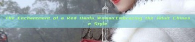The Enchantment of a Red Hanfu Woman:Embracing the Adult Chinese Style