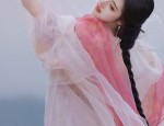Short-Style Golden Silk Qipao with Cheongsam Charm