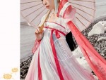 The Ethereal Charm of a Golden Yellow Hanfu with a Camisole