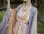 Elegant Hanfu Jacket paired with Vibrant Red Horse-Face Skirt:A Fashion Fusion