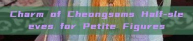 Charm of Cheongsams Half-sleeves for Petite Figures