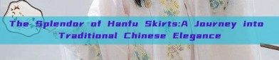 The Splendor of Hanfu Skirts:A Journey into Traditional Chinese Elegance