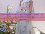 Traditional Mother-Daughter Qipao Set with Horseface Skirt for Spring and Autumn