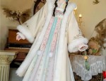 Traditional Chinese Style MaFace Skirt and Shoes for Children in Autumn Winter Fashion