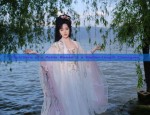 The Charm of Seven-Point Sleeve Cheongsam with Mid-Length Length