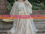 New Years Celebration in Traditional Hanfu Hair Accessories