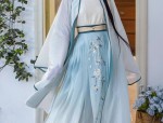 Ancient Charm of the Fairy-like Girl Child in Traditional Hanfu Costumes