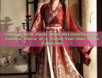 Blue and Green Childrens Hanfu:A Blend of Tradition and Modernity