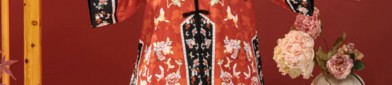 Wine Red Hanfu:A Highlight of Skin Whiteness