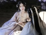 Winter Chic in a White Qipao Cheongsam Dress