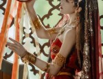 The Enchantment of a Pink Cheongsam in Satin Fabric