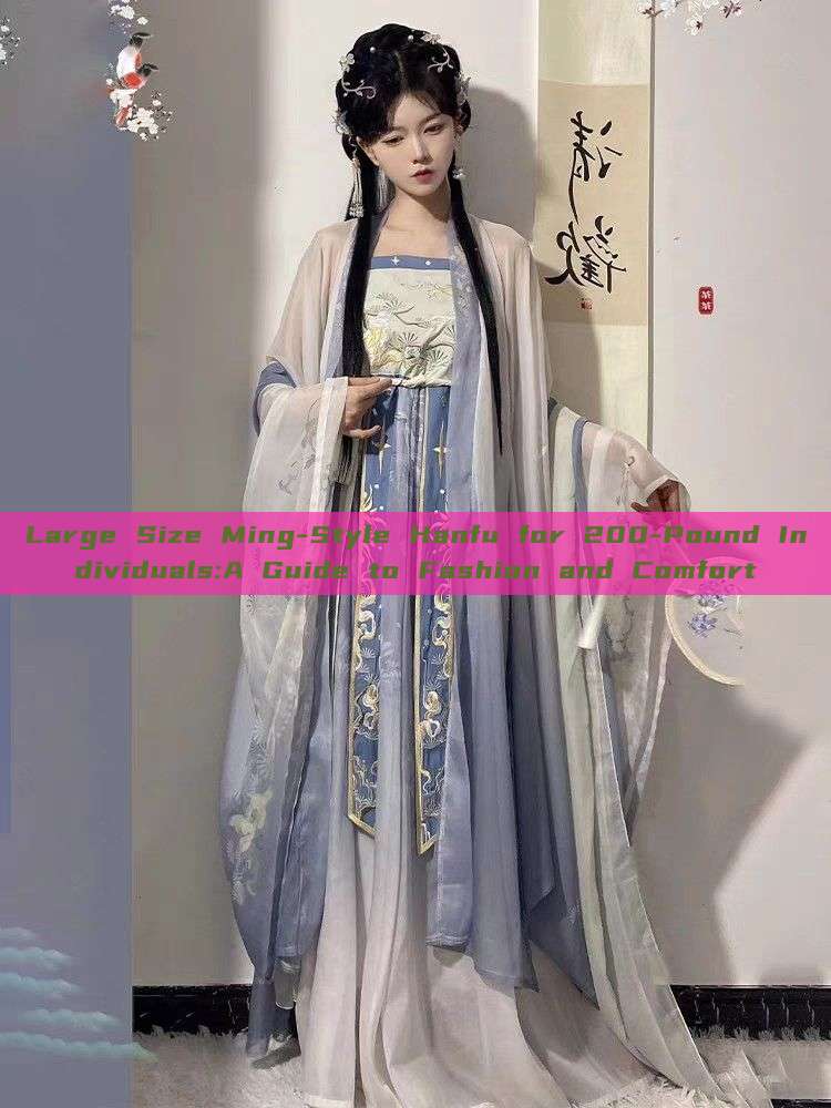 Large Size Ming-Style Hanfu for 200-Pound Individuals:A Guide to Fashion and Comfort Large Size Ming-Style Hanfu for 200-Pound Individuals:A Guide to Fashion and Comfort