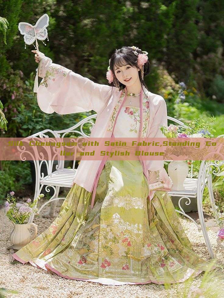 Silk Cheongsam with Satin Fabric,Standing Collar and Stylish Blouse Silk Cheongsam with Satin Fabric,Standing Collar and Stylish Blouse
