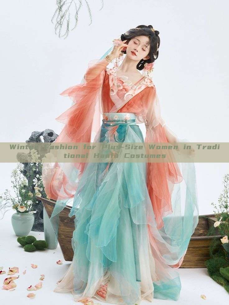 Winter Fashion for Plus-Size Women in Traditional Hanfu Costumes Winter Fashion for Plus-Size Women in Traditional Hanfu Costumes