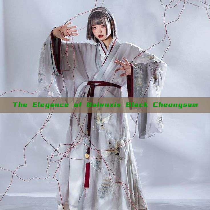 The Elegance of Baiwuxis Black Cheongsam The Elegance of Baiwuxis Black Cheongsam