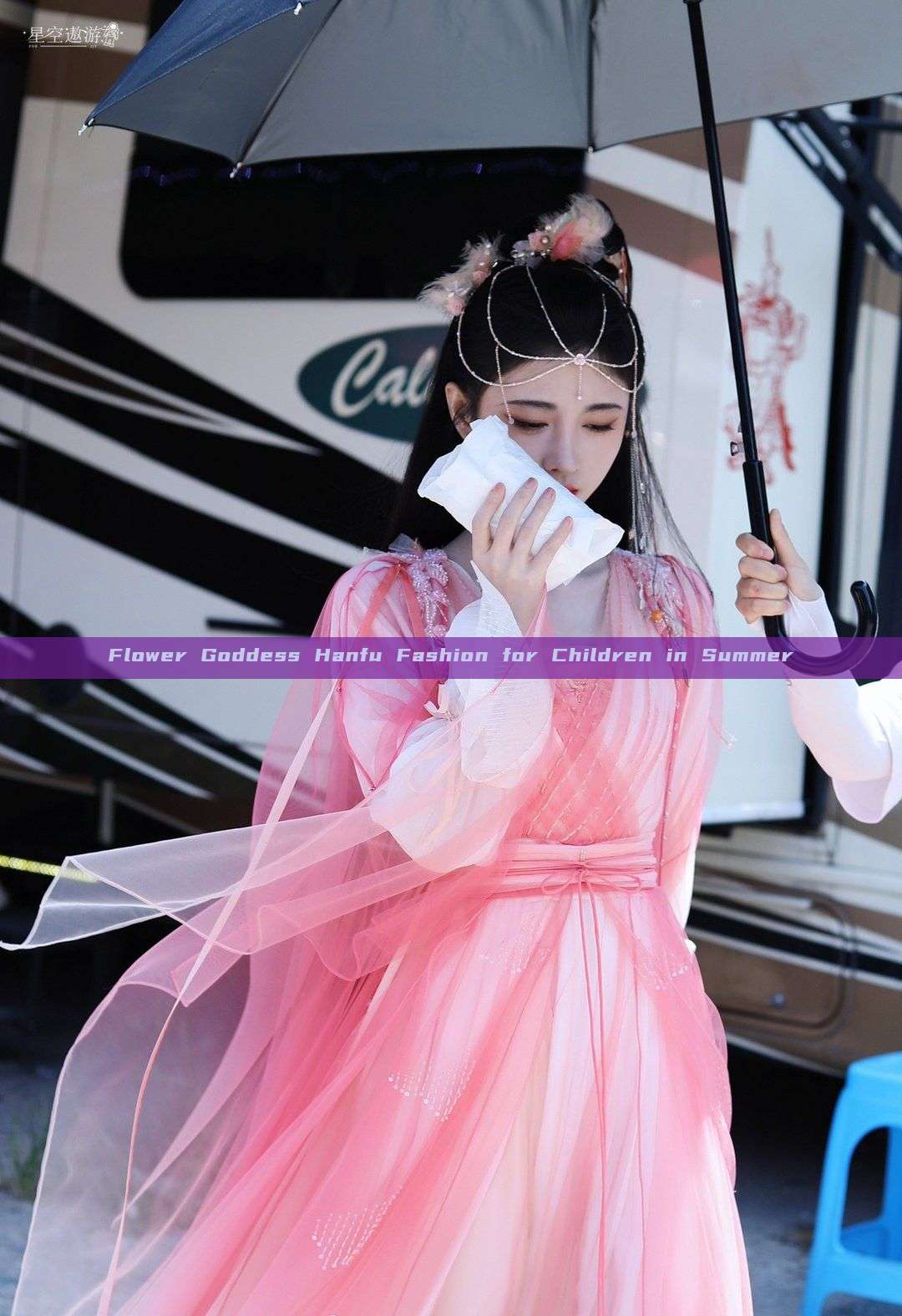 Flower Goddess Hanfu Fashion for Children in Summer Flower Goddess Hanfu Fashion for Children in Summer