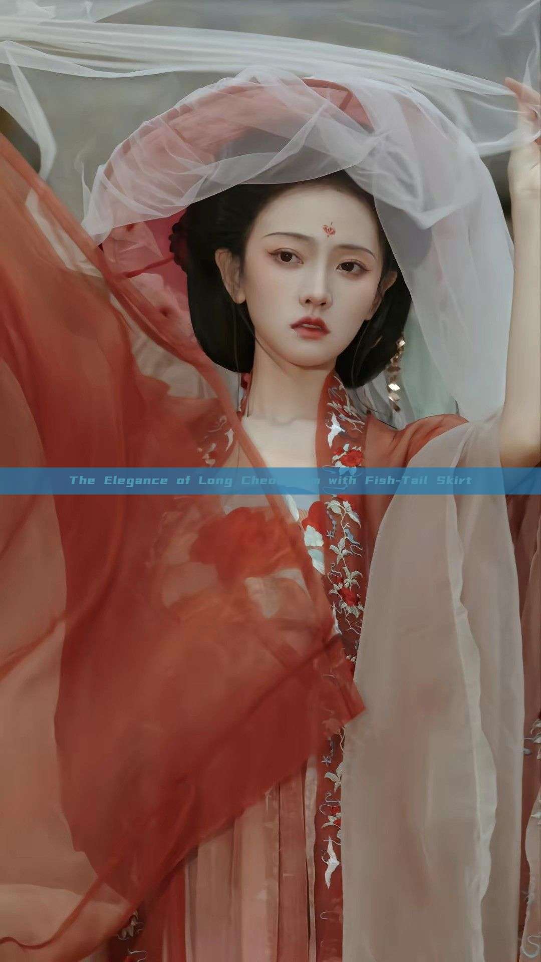 The Elegance of Long Cheongsam with Fish-Tail Skirt The Elegance of Long Cheongsam with Fish-Tail Skirt