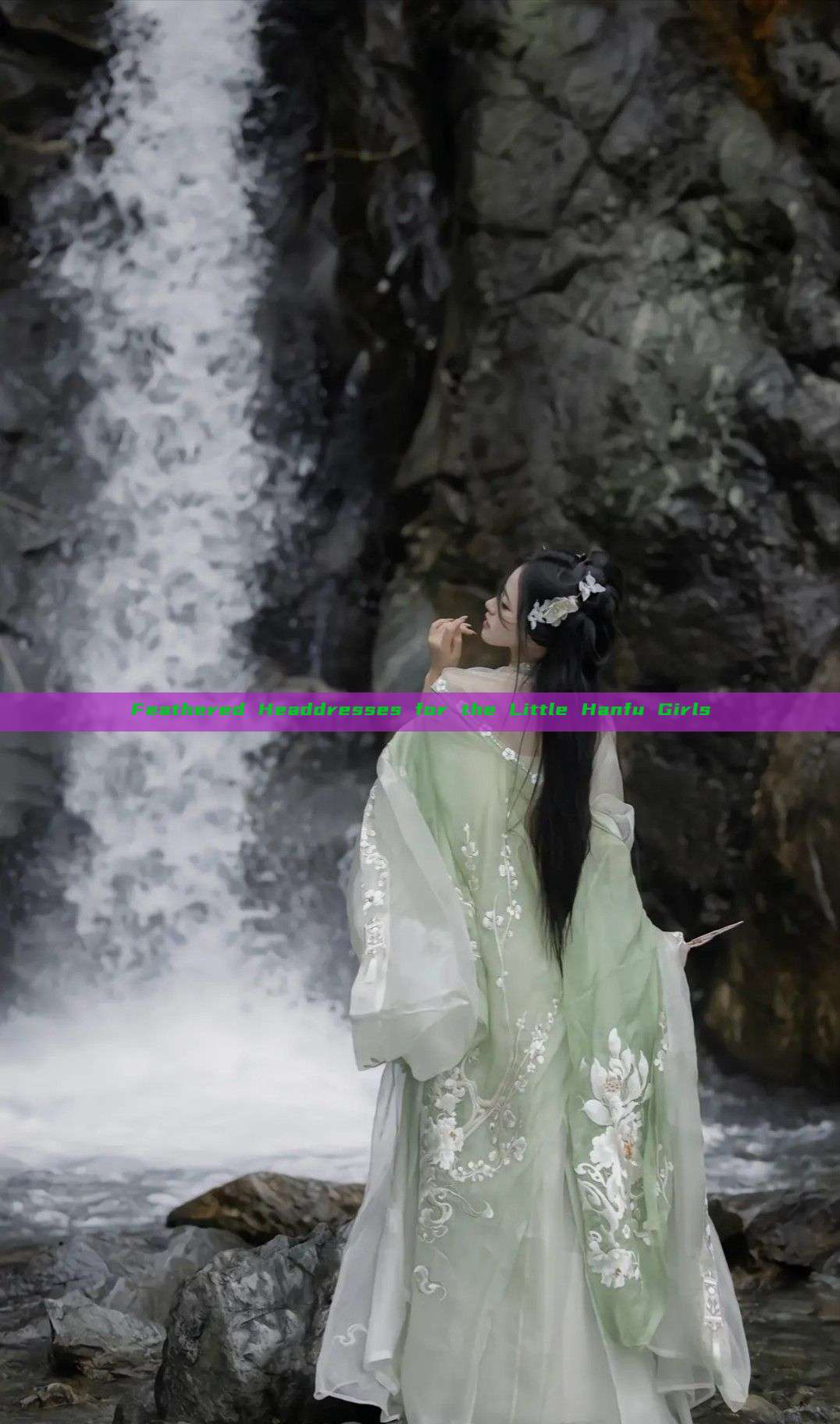 Feathered Headdresses for the Little Hanfu Girls Feathered Headdresses for the Little Hanfu Girls