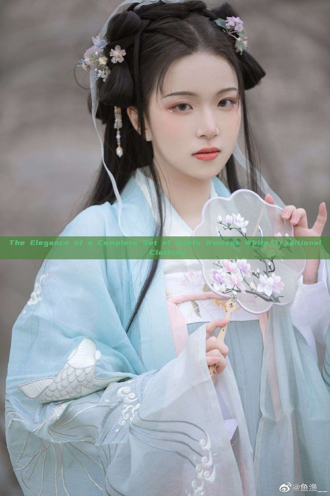 The Elegance of a Complete Set of Hanfu Womens White Traditional Clothing The Elegance of a Complete Set of Hanfu Womens White Traditional Clothing