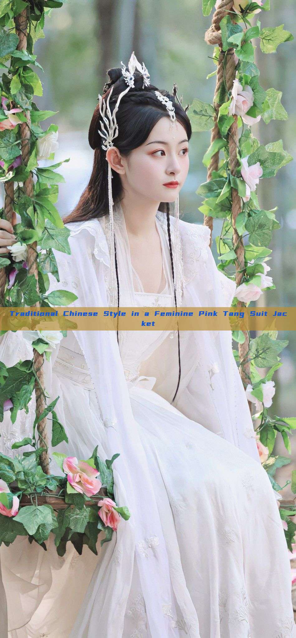 Traditional Chinese Style in a Feminine Pink Tang Suit Jacket