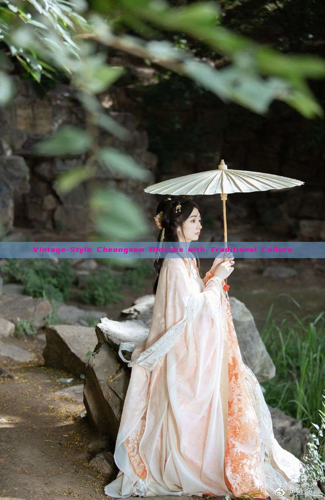 Vintage-Style Cheongsam Blouses with Traditional Collars Vintage-Style Cheongsam Blouses with Traditional Collars
