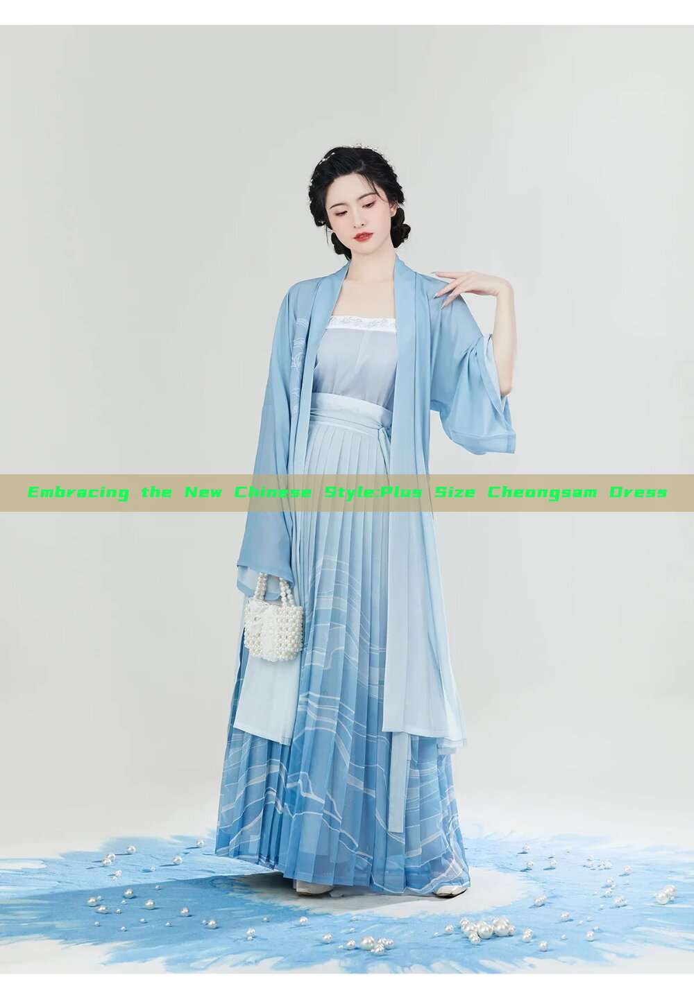 Embracing the New Chinese Style:Plus Size Cheongsam Dress Embracing the New Chinese Style:Plus Size Cheongsam Dress