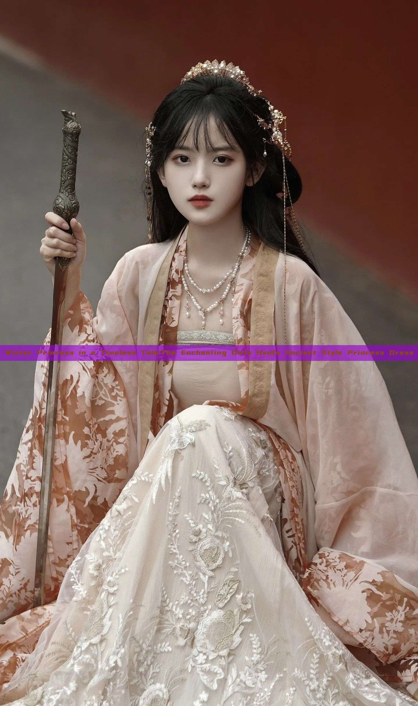 Winter Princess in a Timeless Tale:The Enchanting Girls Hanfu Ancient Style Princess Dress Winter Princess in a Timeless Tale:The Enchanting Girls Hanfu Ancient Style Princess Dress