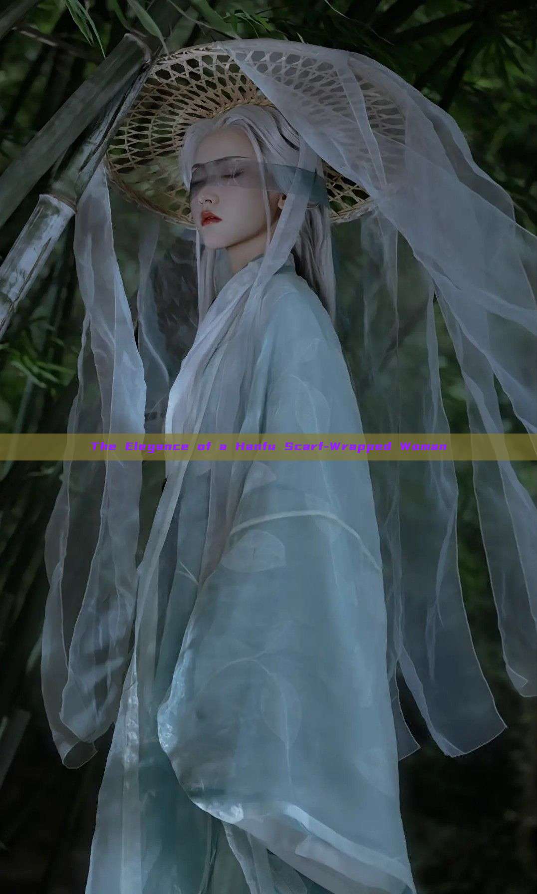 The Elegance of a Hanfu Scarf-Wrapped Woman The Elegance of a Hanfu Scarf-Wrapped Woman