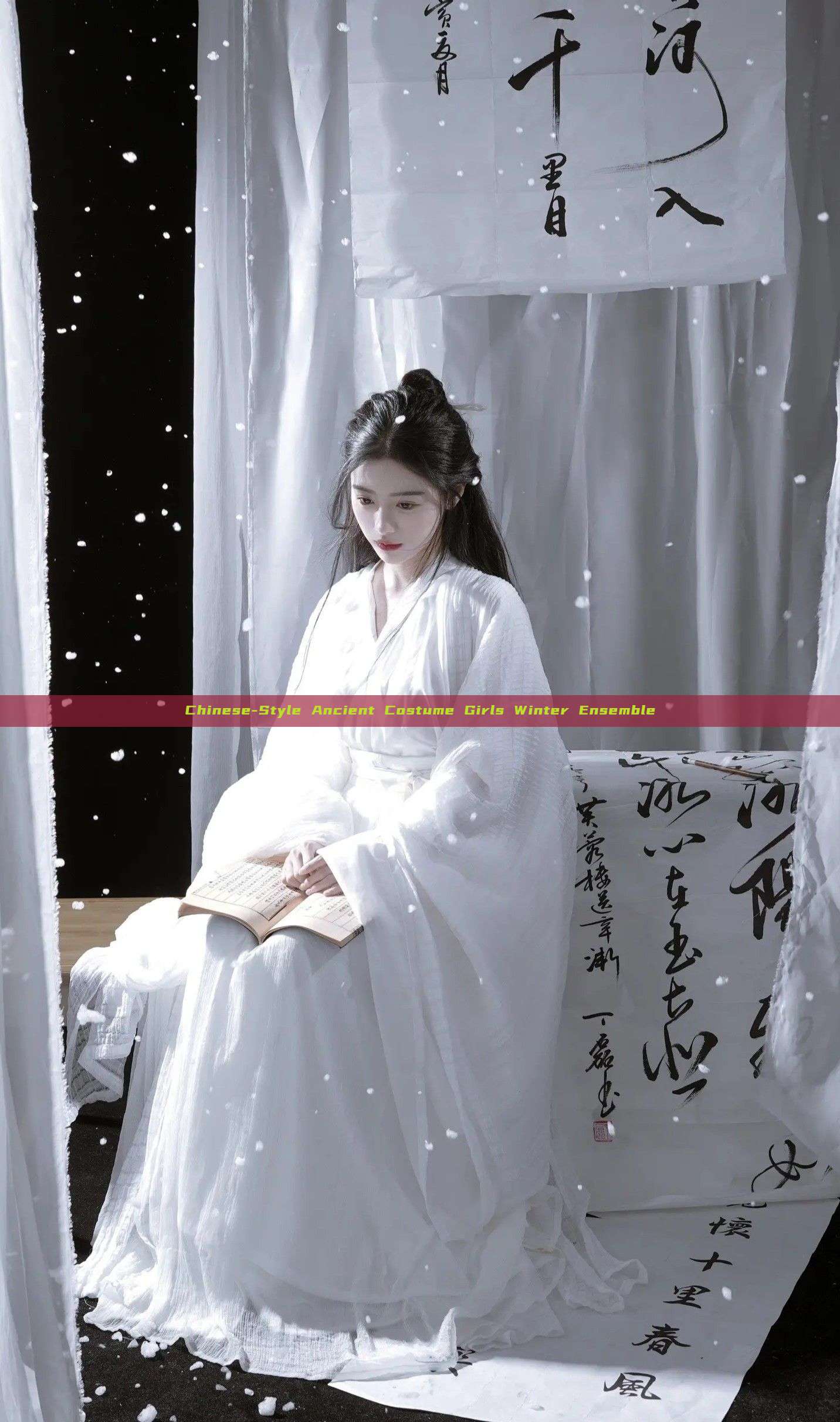 Chinese-Style Ancient Costume Girls Winter Ensemble Chinese-Style Ancient Costume Girls Winter Ensemble