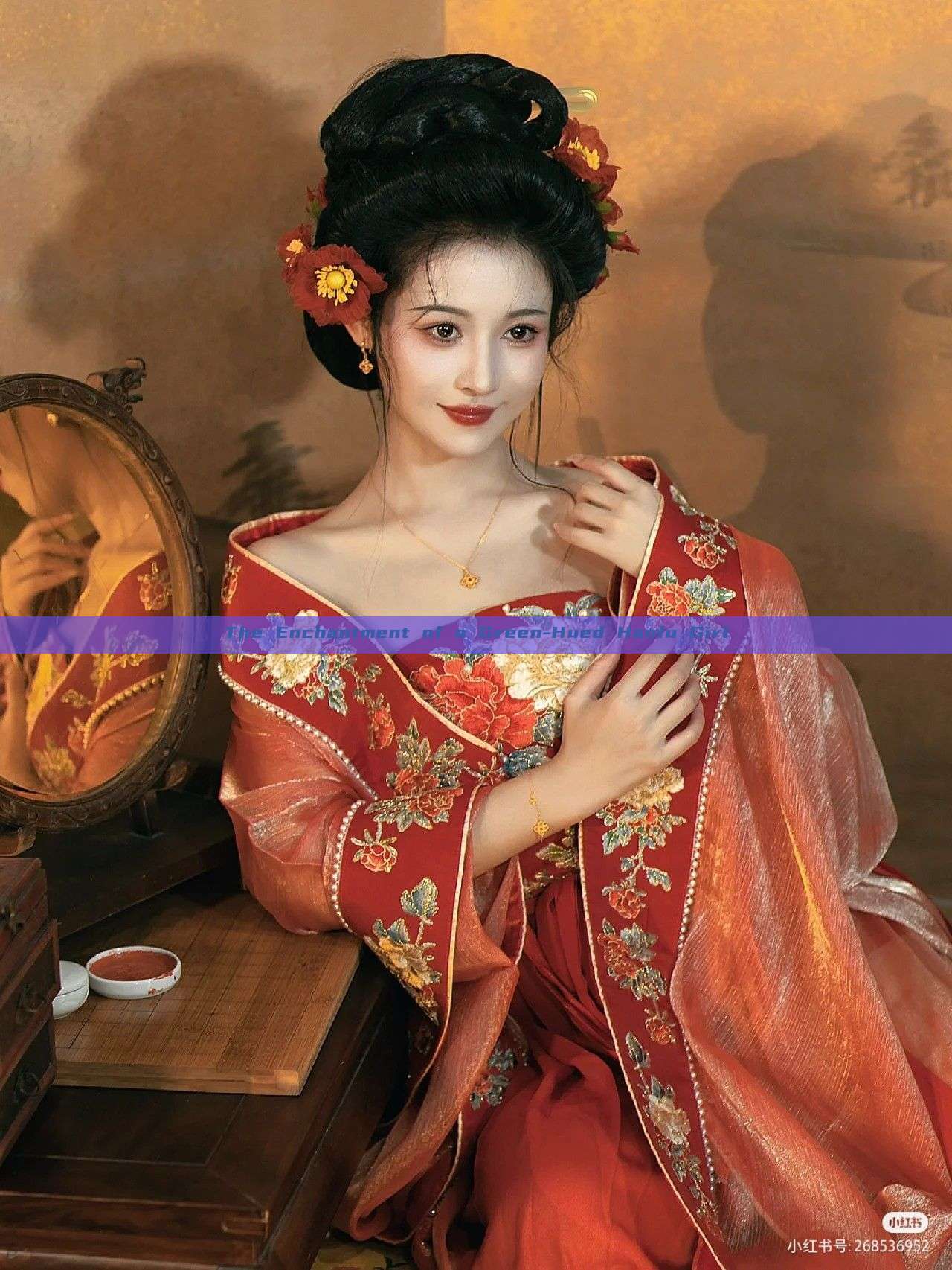 The Enchantment of a Green-Hued Hanfu Girl
