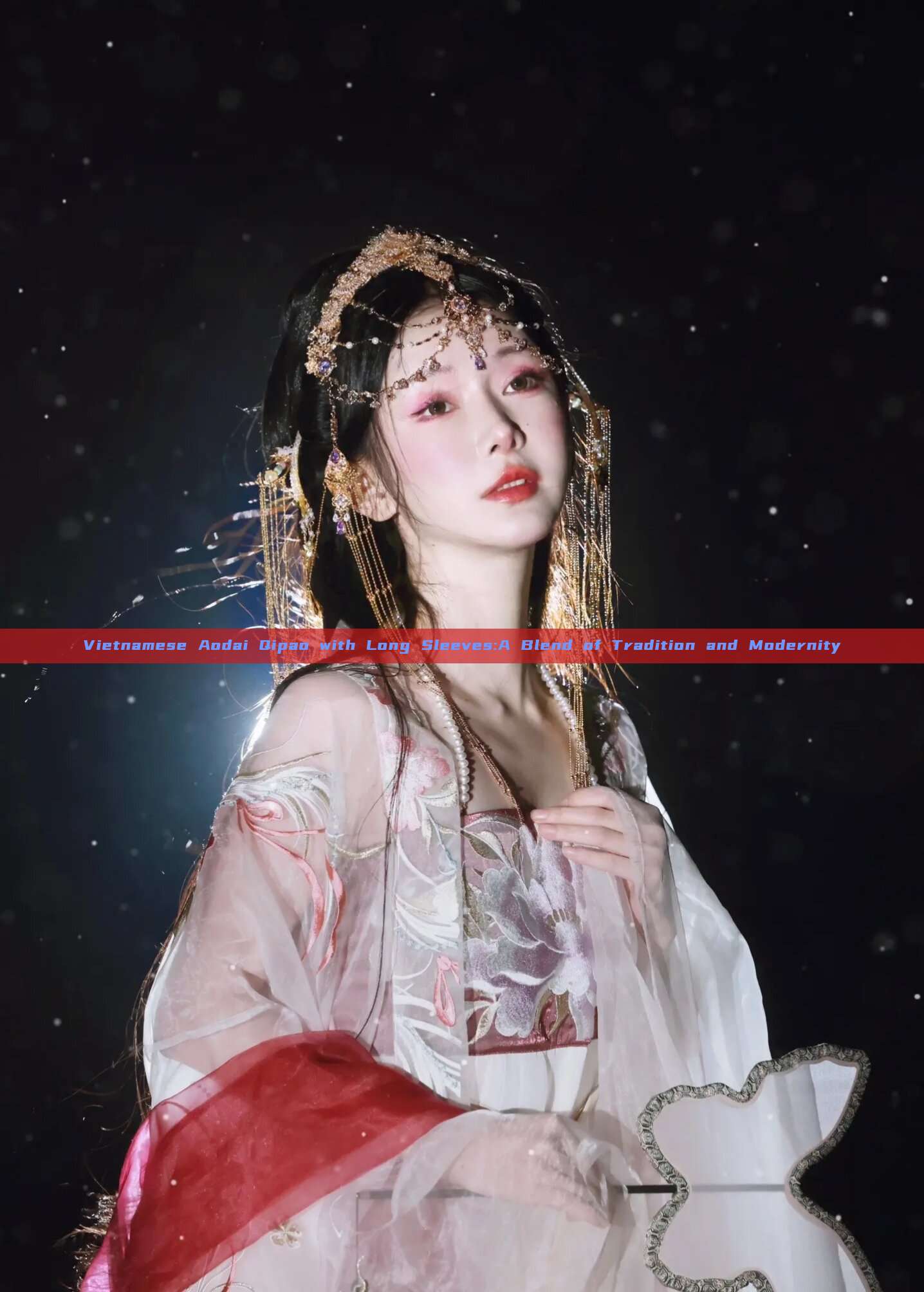Vietnamese Aodai Qipao with Long Sleeves:A Blend of Tradition and Modernity Vietnamese Aodai Qipao with Long Sleeves:A Blend of Tradition and Modernity