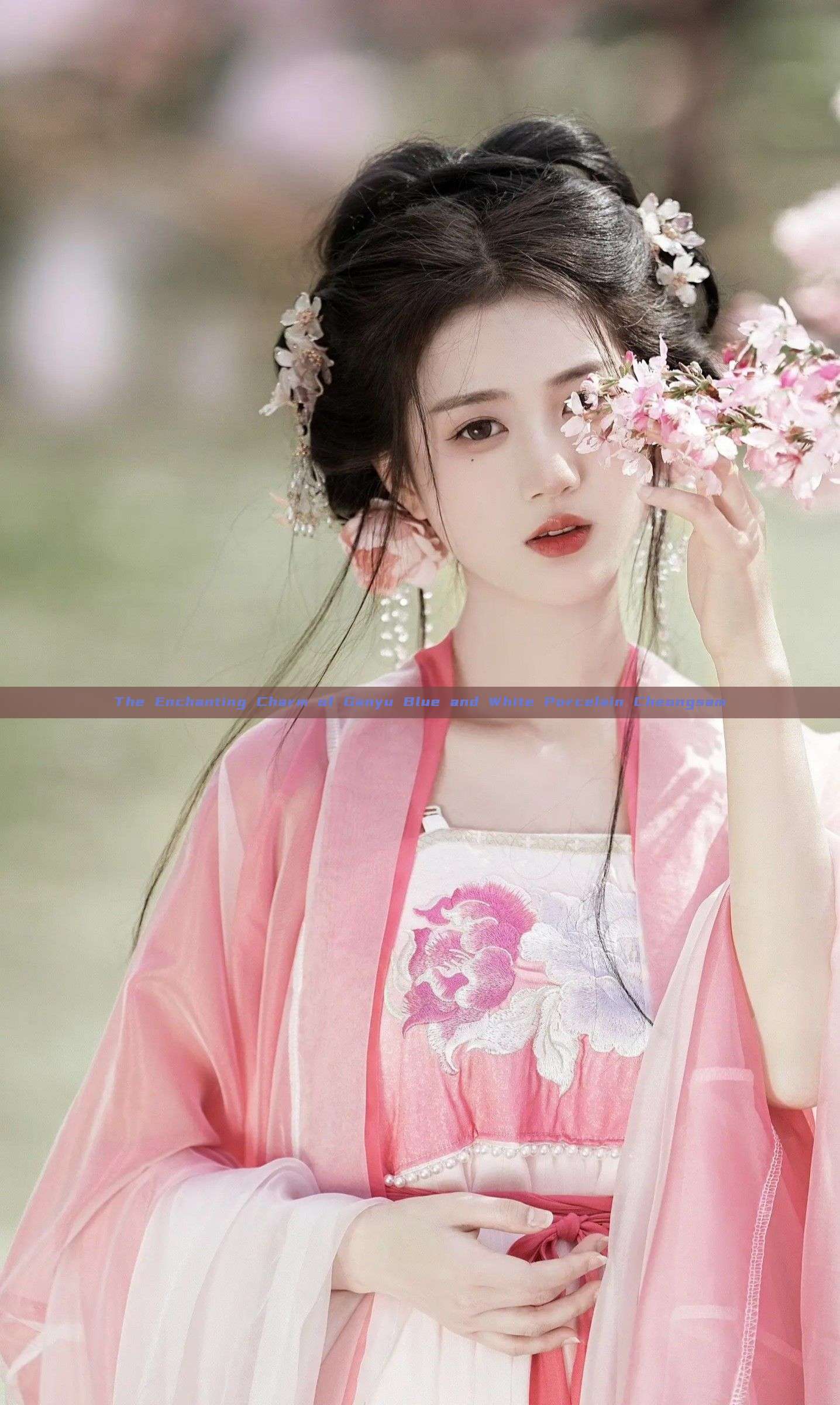 The Enchanting Charm of Ganyu Blue and White Porcelain Cheongsam The Enchanting Charm of Ganyu Blue and White Porcelain Cheongsam