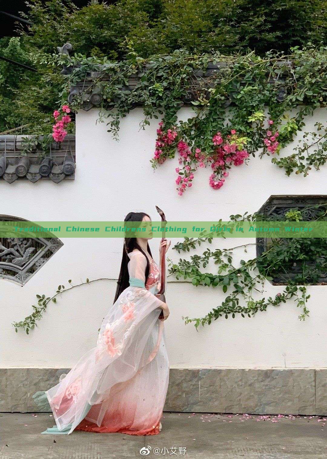 Traditional Chinese Childrens Clothing for Girls in Autumn Winter