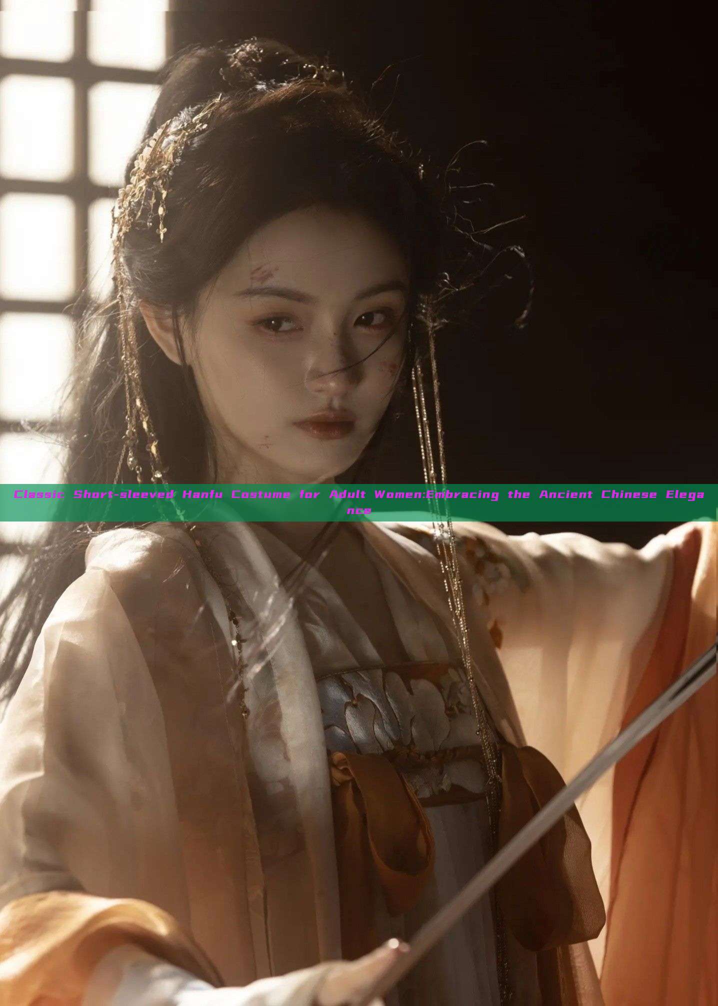 Classic Short-sleeved Hanfu Costume for Adult Women:Embracing the Ancient Chinese Elegance Classic Short-sleeved Hanfu Costume for Adult Women:Embracing the Ancient Chinese Elegance
