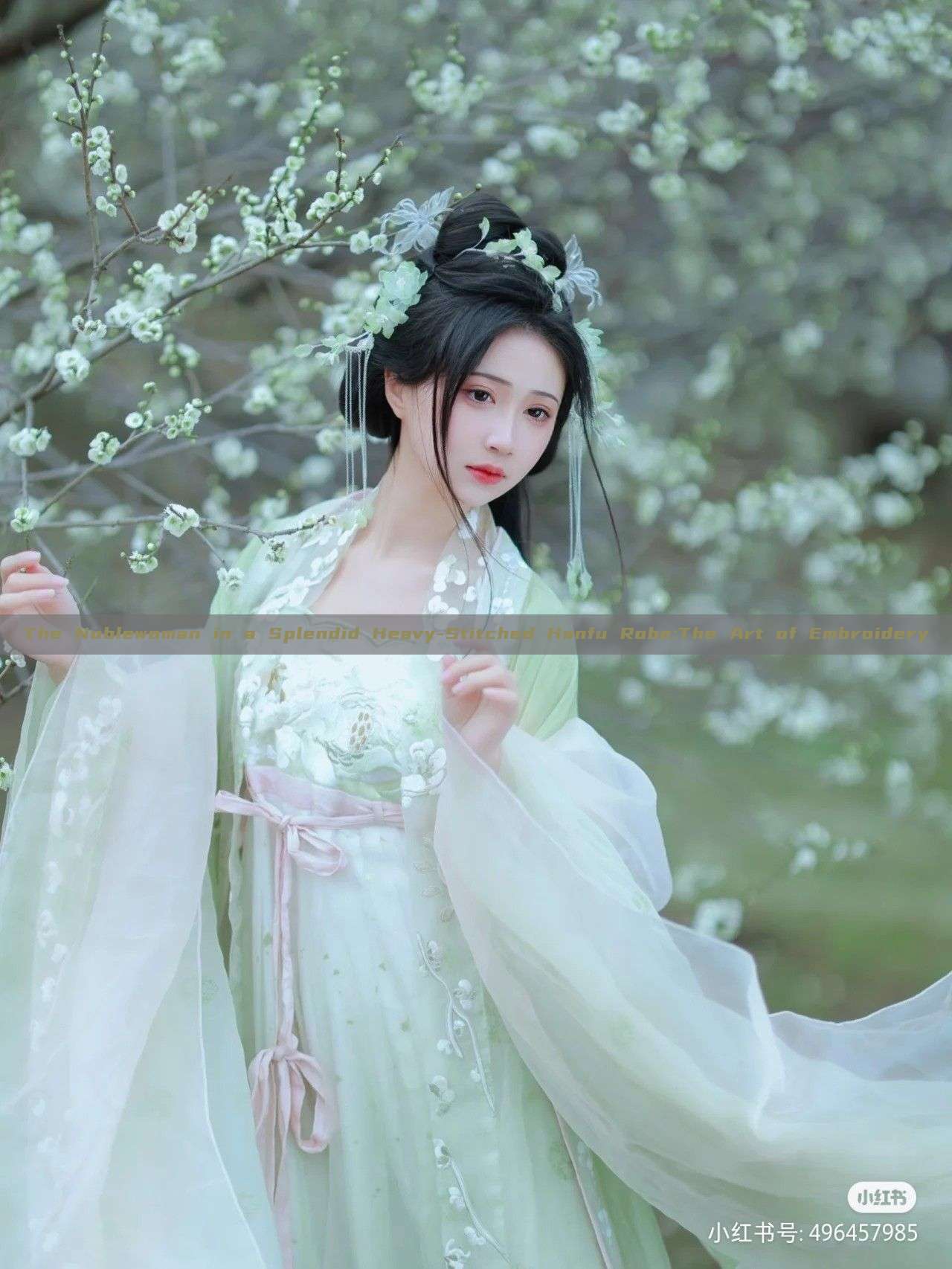 The Noblewoman in a Splendid Heavy-Stitched Hanfu Robe:The Art of Embroidery The Noblewoman in a Splendid Heavy-Stitched Hanfu Robe:The Art of Embroidery